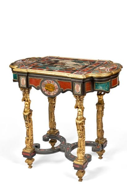 Castrucci TABLE DE MILIEU en placage