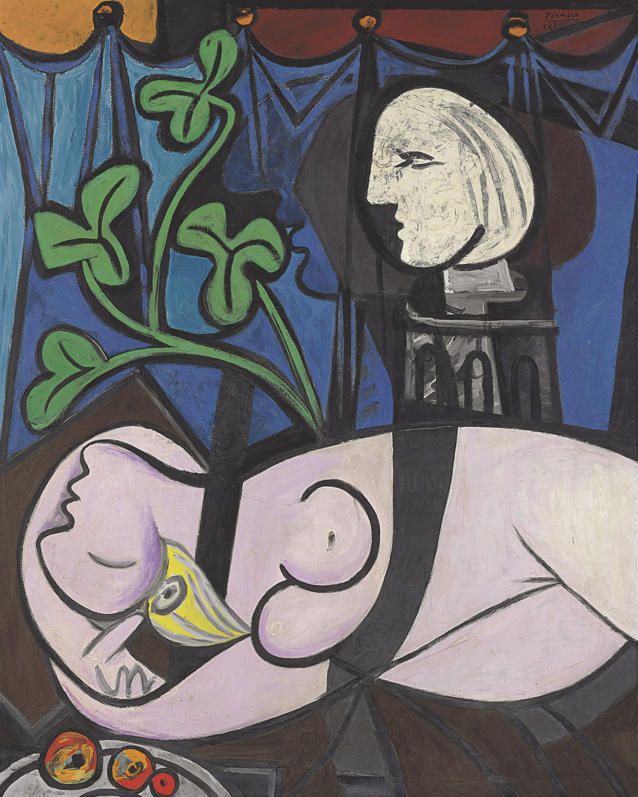 Pablo Picasso Nude, Green Leaves and Bus