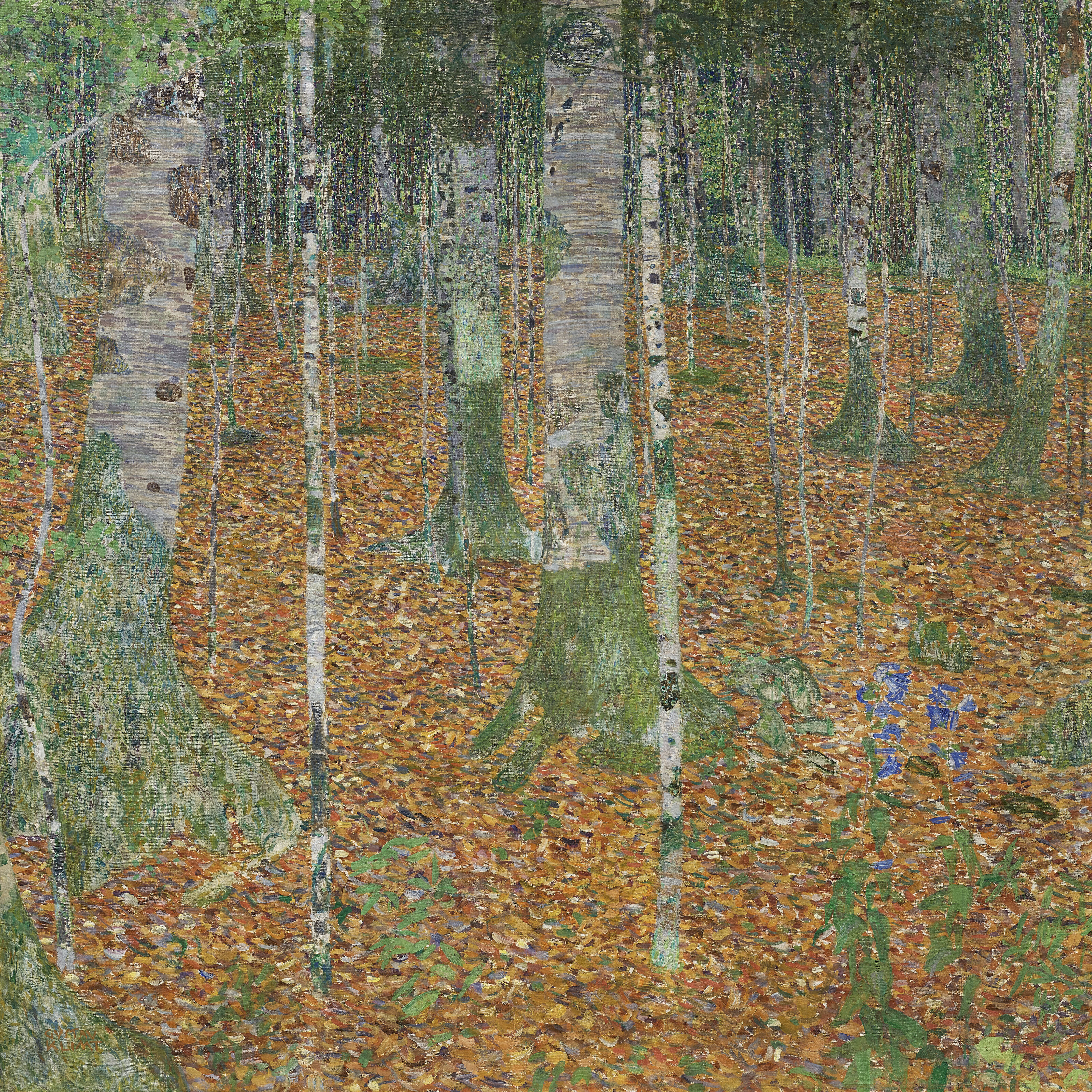 Gustav Klimt Birch Forest