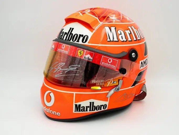 2005 Michael Schumacher Scuderia Ferrari Formula 1 Schuberth RF1 signed helmet, estimate &euro;10,000 to &euro;15,000