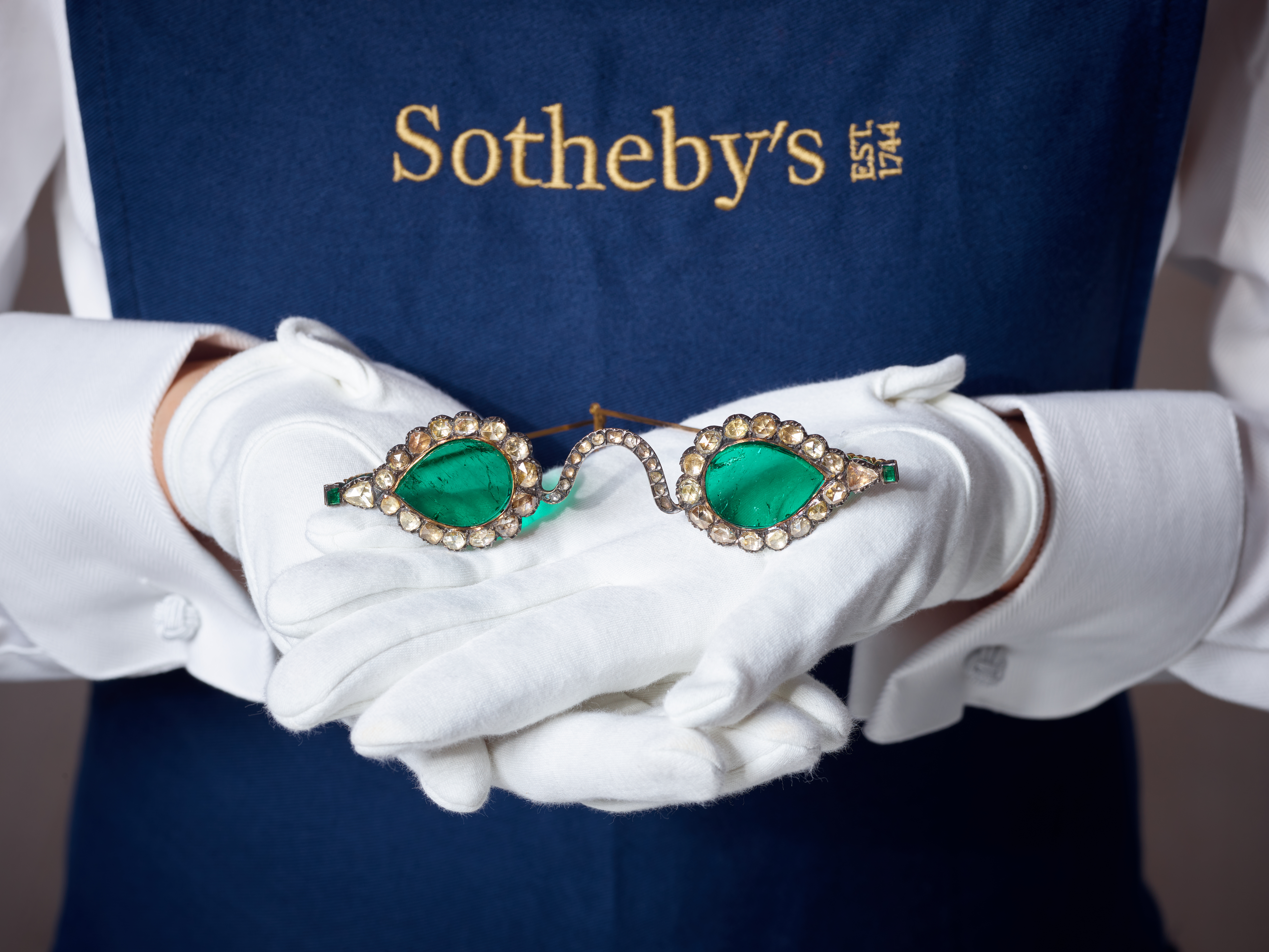 Mughal Emerald & Diamond Spectacles at Sotheby’s London
