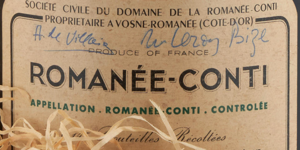 Bonhams Presents Exceptional Private Collection of Wine