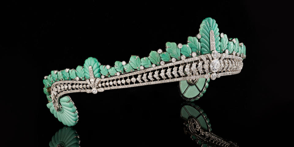 Nancy Astor's Rare Cartier Turquoise, Diamond Tiara Sells for 3x its Pre-sale Estimate at Bonhams London Jewels Sale for US$1.2M