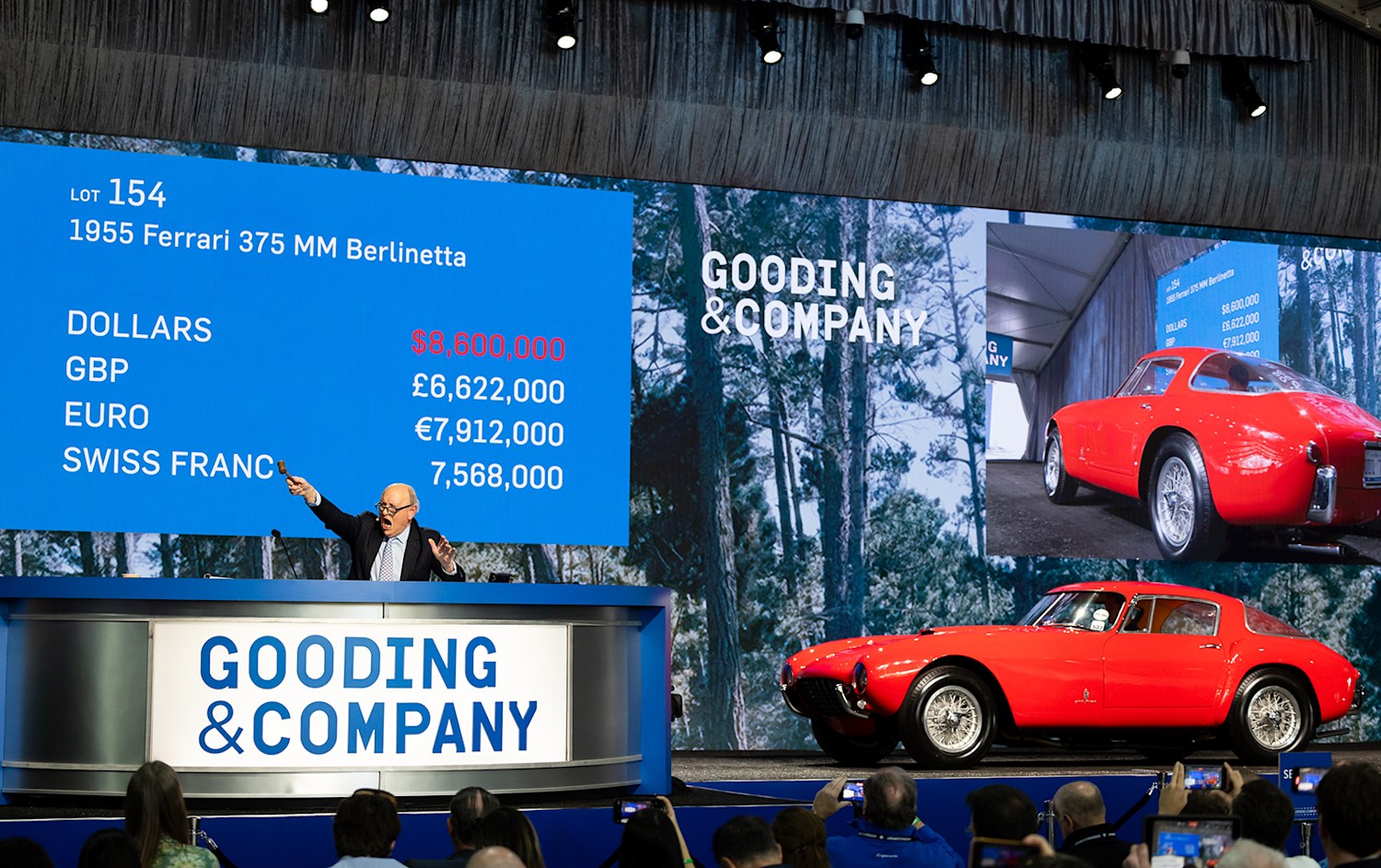 Gooding Christie’s Realizes $67M at Amelia Island with Ferrari 375 MM Berlinetta from Fred Leydorf Collection ($9.4M)
