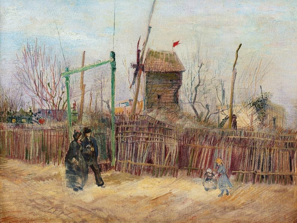 Vincent van Gogh, Scène de rue à Montmartre, 1887. Oil on canvas, estimate 5 million to 8 million euros.