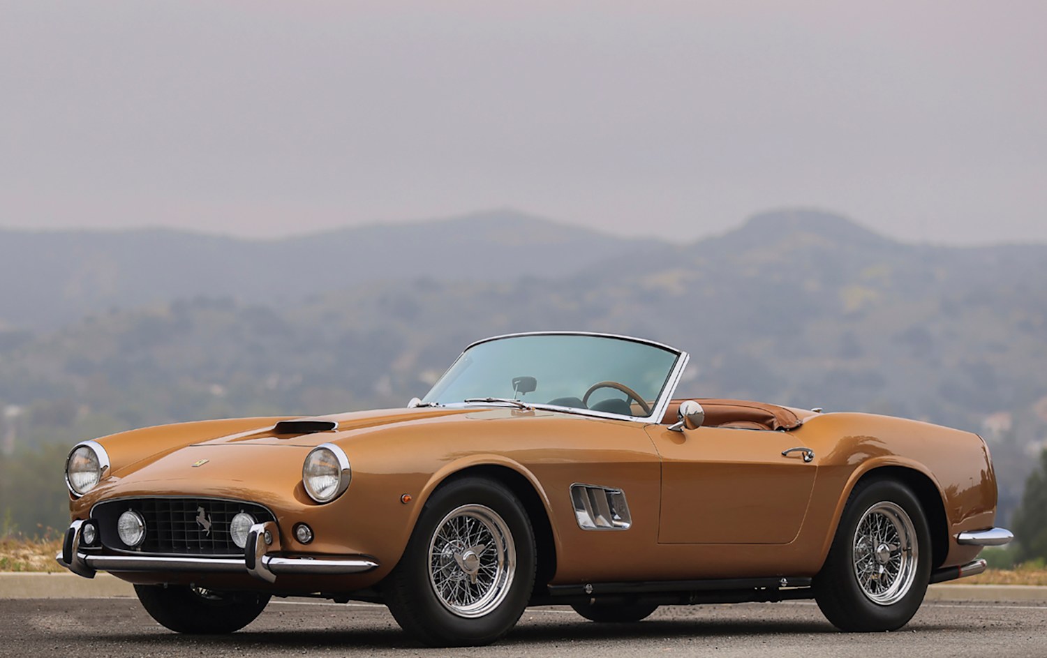 Italian Ferrari 250 GT SWB California Spider, Ferrari 250 GT Tour de France Berlinetta & Jaguar C-Type at Gooding