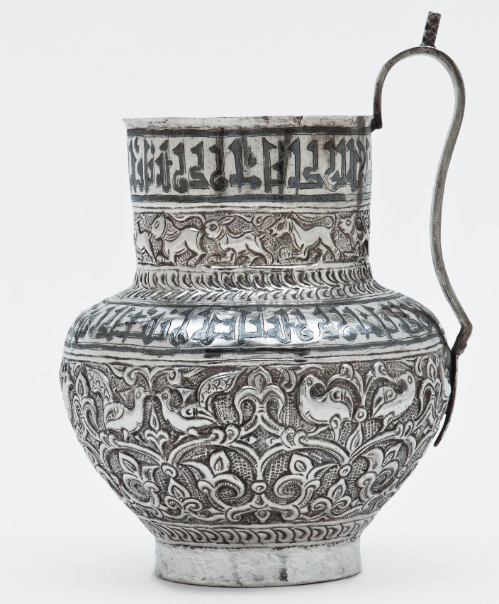 Silver vessel from the ‘ Harari hoard’, 10th to 11th century, from the L.A. Mayer Museum for Islamic Art.