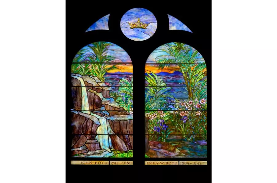 The Boyd Family Memorial Window (The Falls) by Tiffany Studios