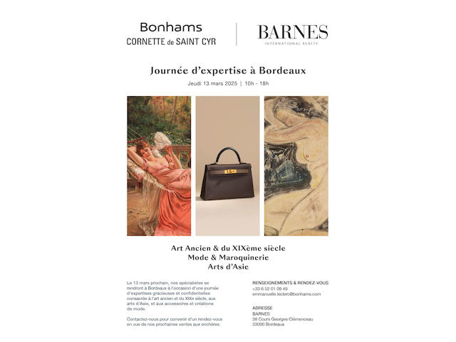 Bonhams Hosts a Free Valuation Day in Bordeaux