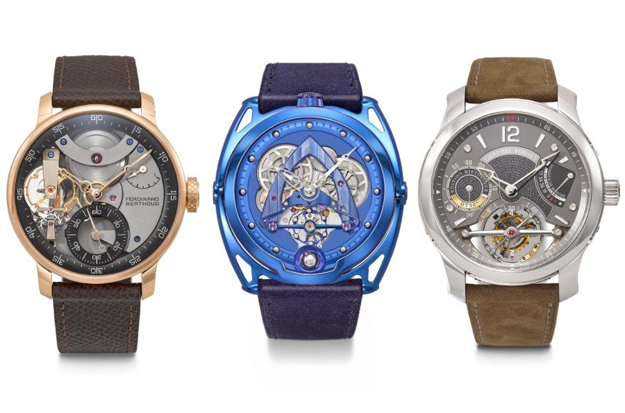 Independent watchmaking in the collection, from a Ferdinand Berthoud and a De Bethune to a Greubel Forsey tourbillon