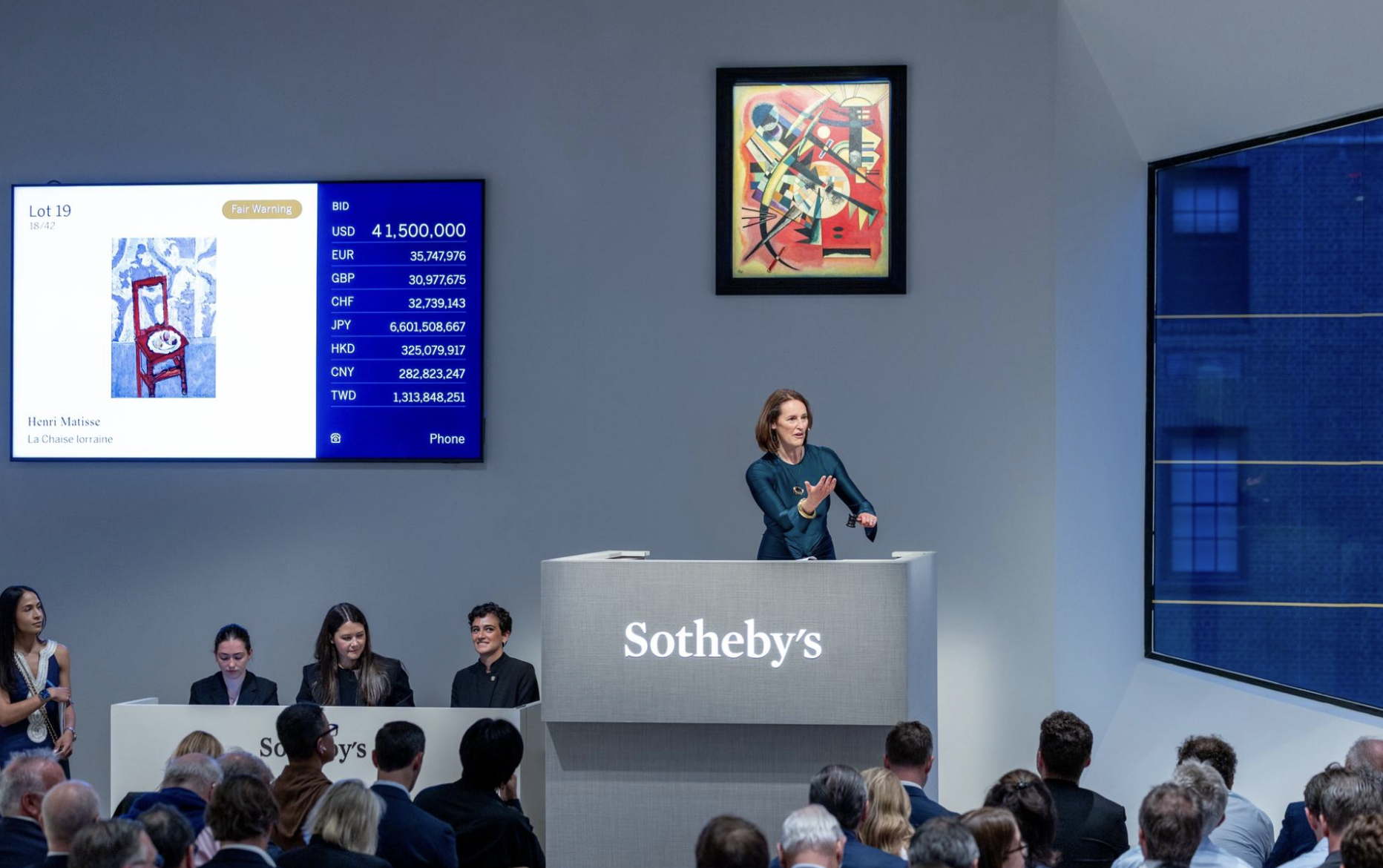 Sitting Pretty: Matisse's Chair Leads Sotheby's $304M Modern Evening Auction