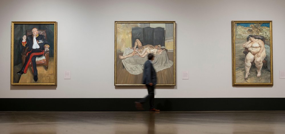 The painting shown among works from the Lewis Collection
