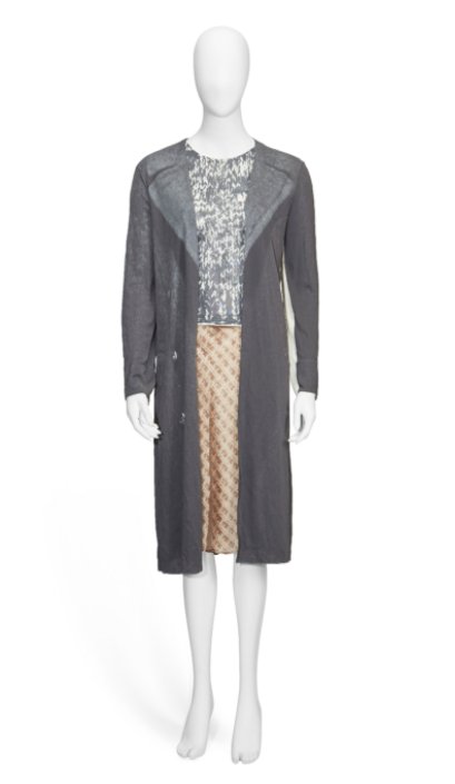 A Maison Martin Margiela coat and ensemble, one of close to 200 lots tracing the Maison from 1989 to 2009.