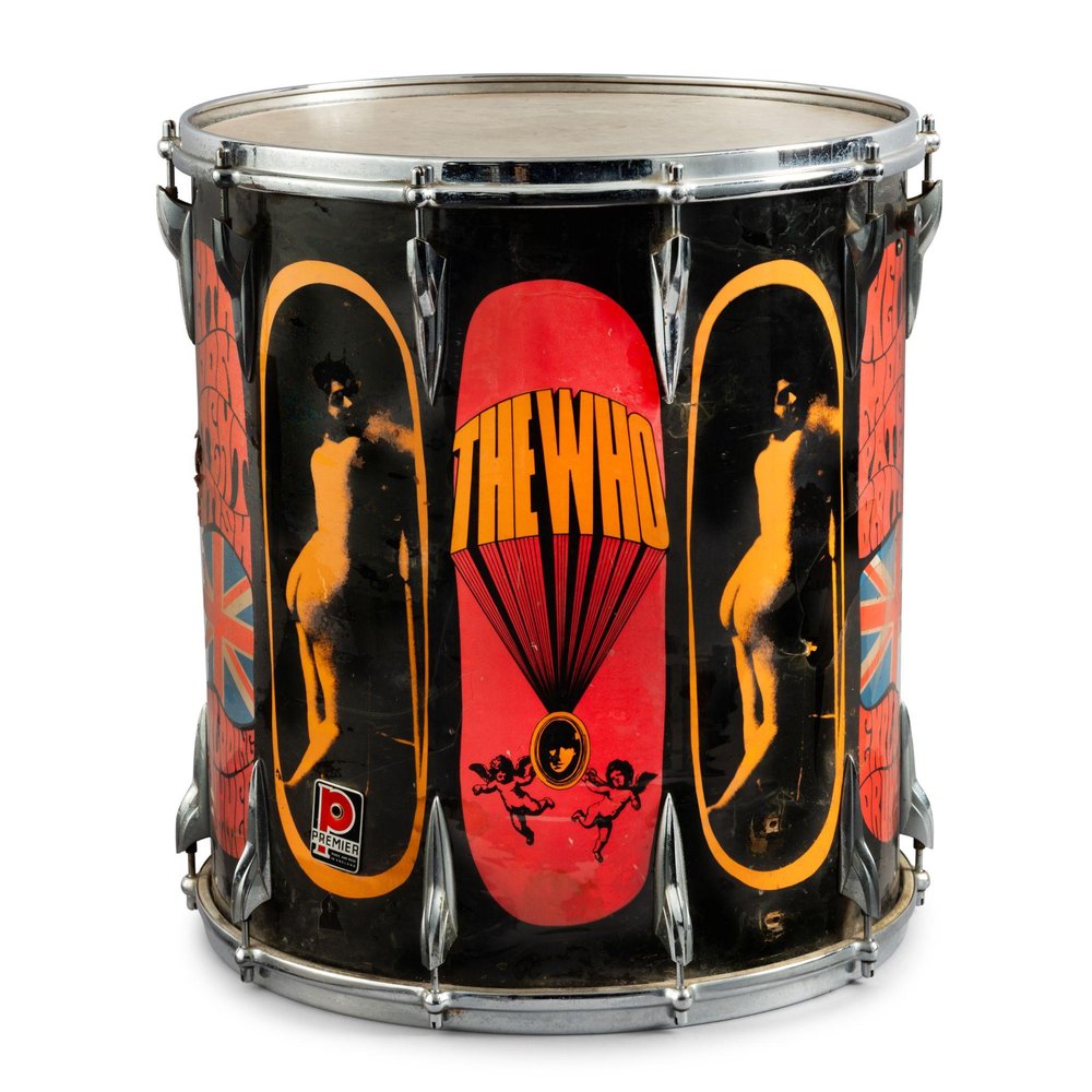 A piece of Keith Moon&rsquo;s &ldquo; Pictures of Lily&rdquo; drum kit (est. $250,000 to $300,000)
