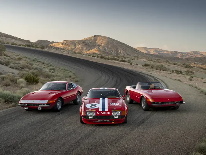Three Iconic Ferrari Daytonas, Including NART-Campaigned Competizione, Offered for a Sealed Bid at RM Sotheby’s