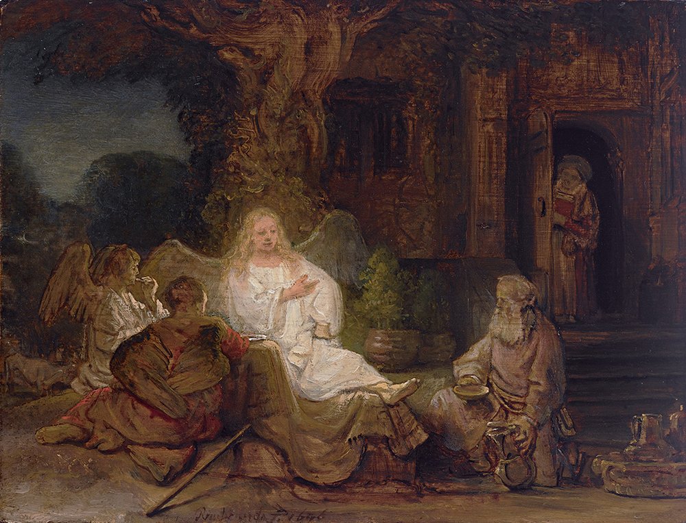 Rembrandt, Abraham and the Angels, 1646. Estimate $20 million to 30 million.