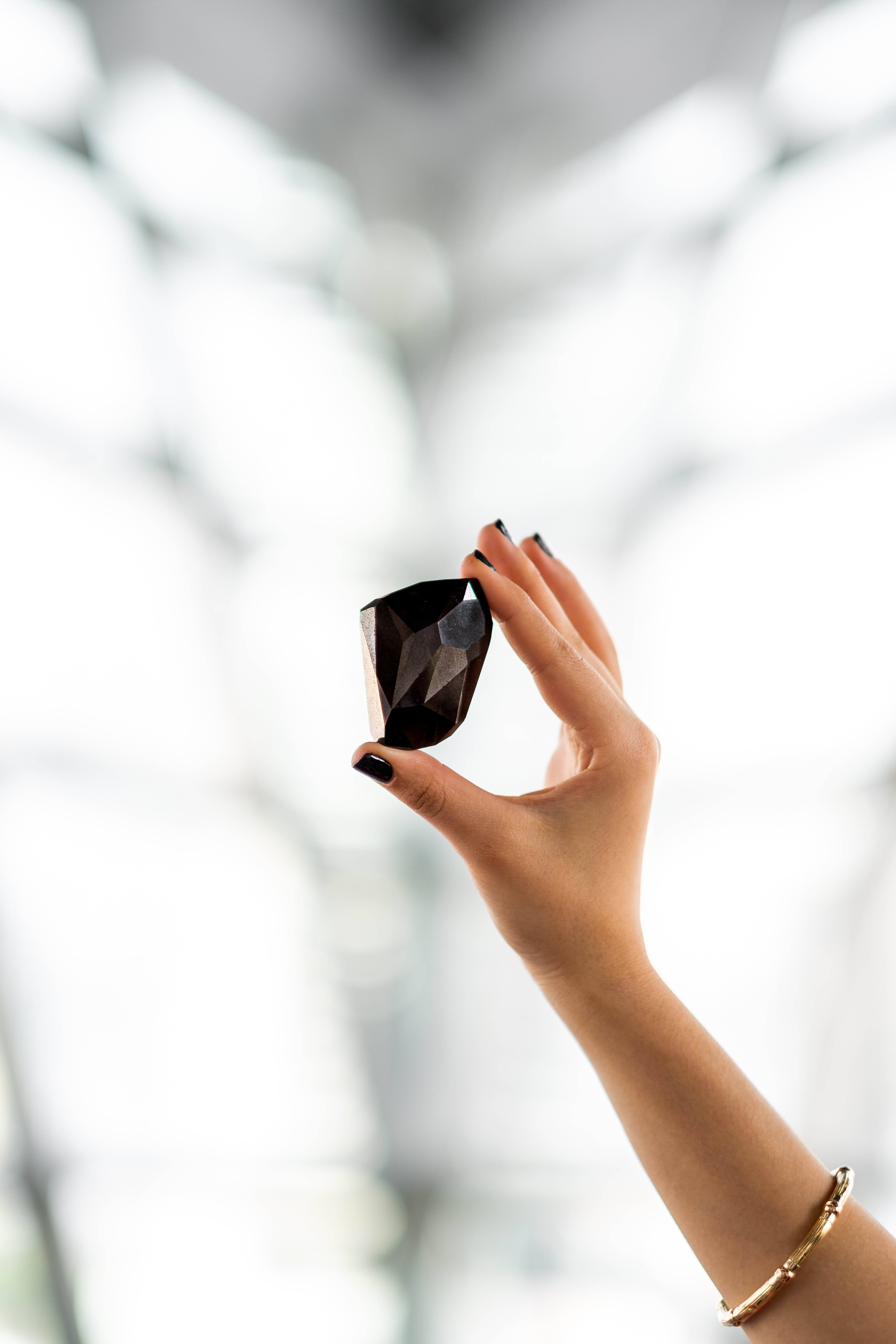 The 555.55-Carat ‘Enigma’ Black Diamond at Sotheby’s Dubai