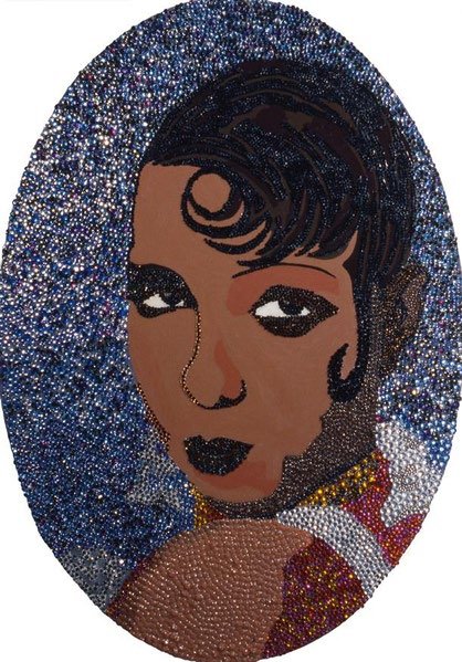 Mickalene Thomas, Josephine Baker, 2002 (est. $250,000 to $350,000).