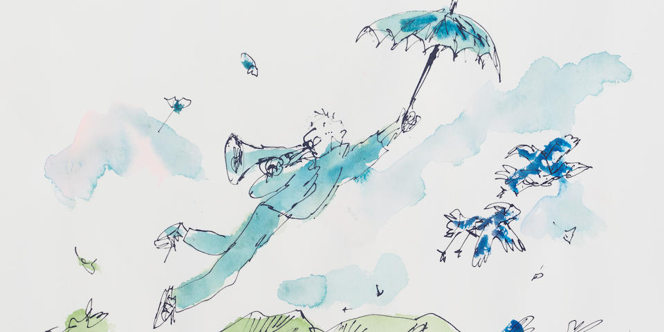 Quentin Blake's Flying Friends Glide into Auction at Bonhams