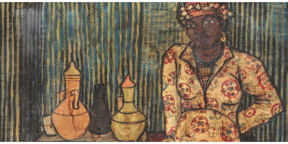 Rare Early Work By Female Egyptian Artist Gazbia Sirry Comes to Bonhams London