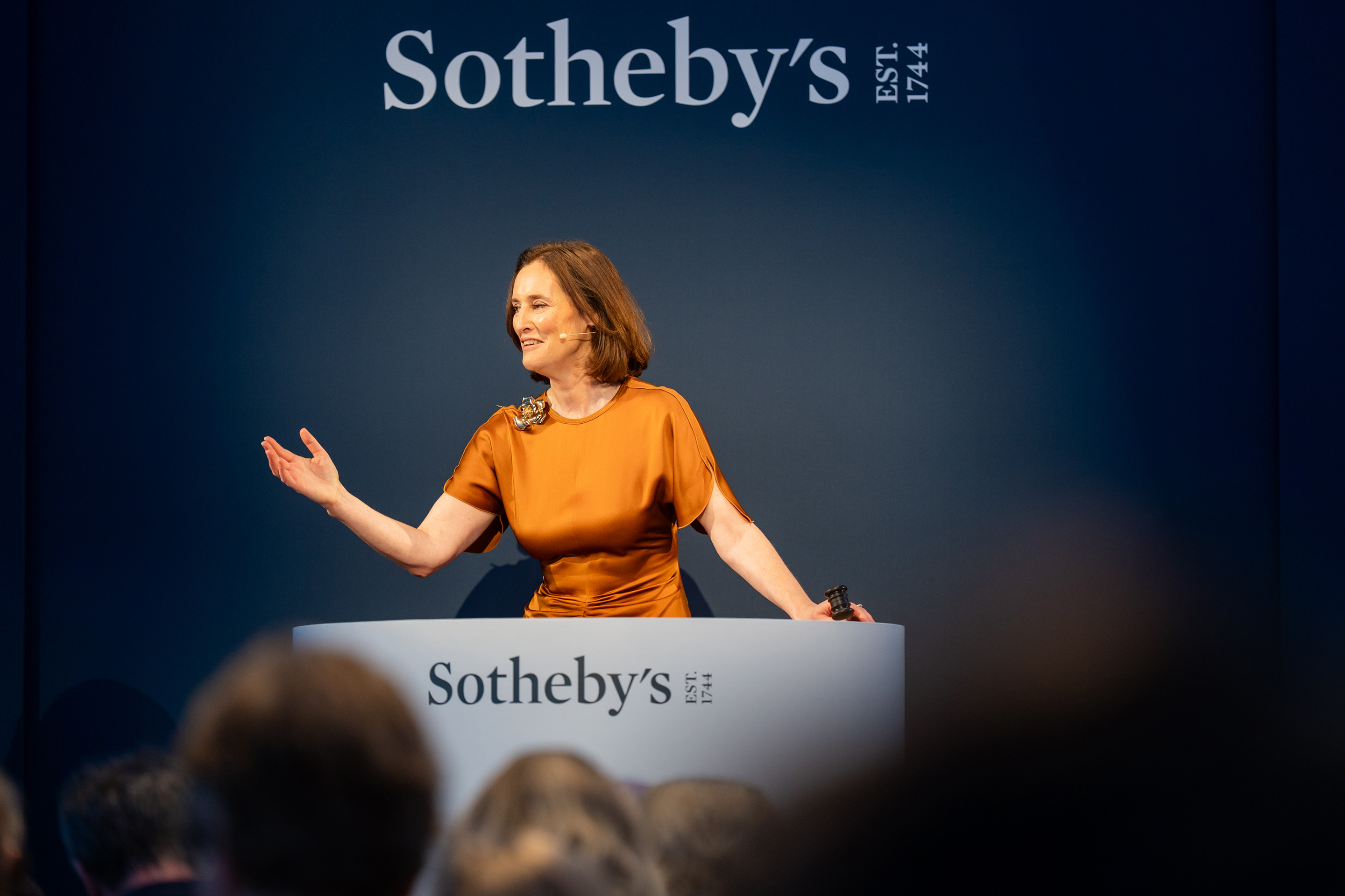 Masterpieces from the Lewis Collection and Contemporary and Modern Art evening auction, Sotheby's London. Credit Rayan Bamhayan, courtesy Sotheby's