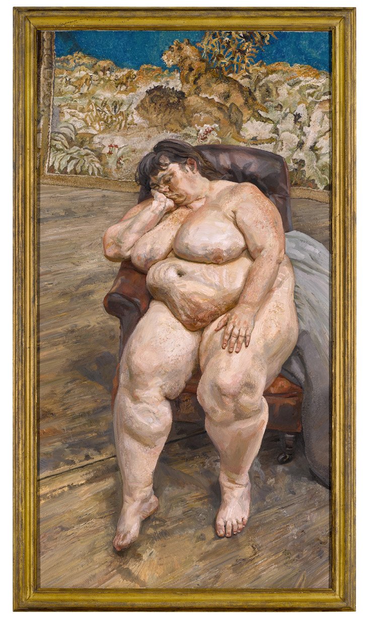 Lucian Freud, Sleeping by the Lion Carpet, 1995 to 96 (est. &pound;25 million to &pound;35 million)