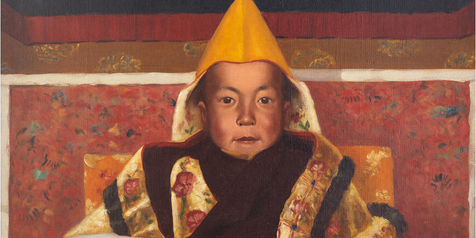 Original Paintings of the Dalai Lama's Enthronement at Bonhams