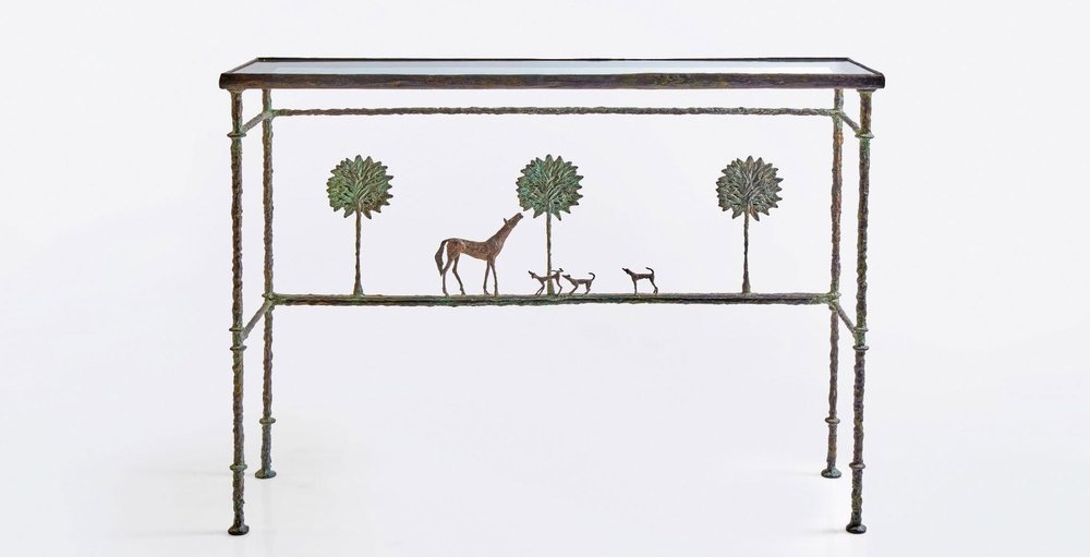 Diego Giacometti, Promenade des Amis Console, the top lot of Design Week (est. $3 million to $5 million)