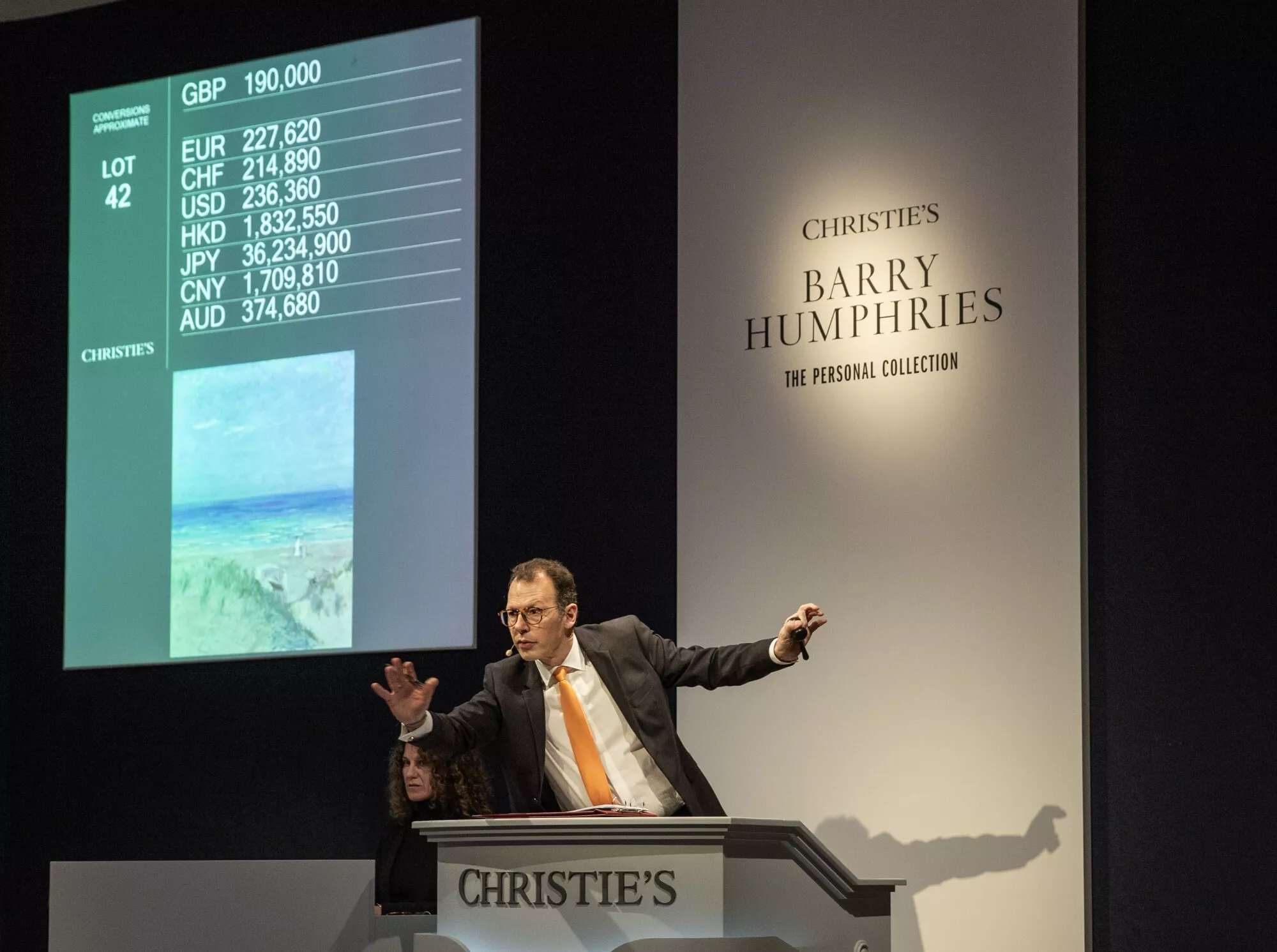 Barry Humphries: The Personal Collection at Christie’s totalled £4,627,224 Led by Charles Conder’s Sand dunes, Ambleteuse
