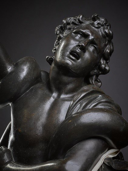 Detail of one of Laoco&ouml;n's sons in the ancient composition