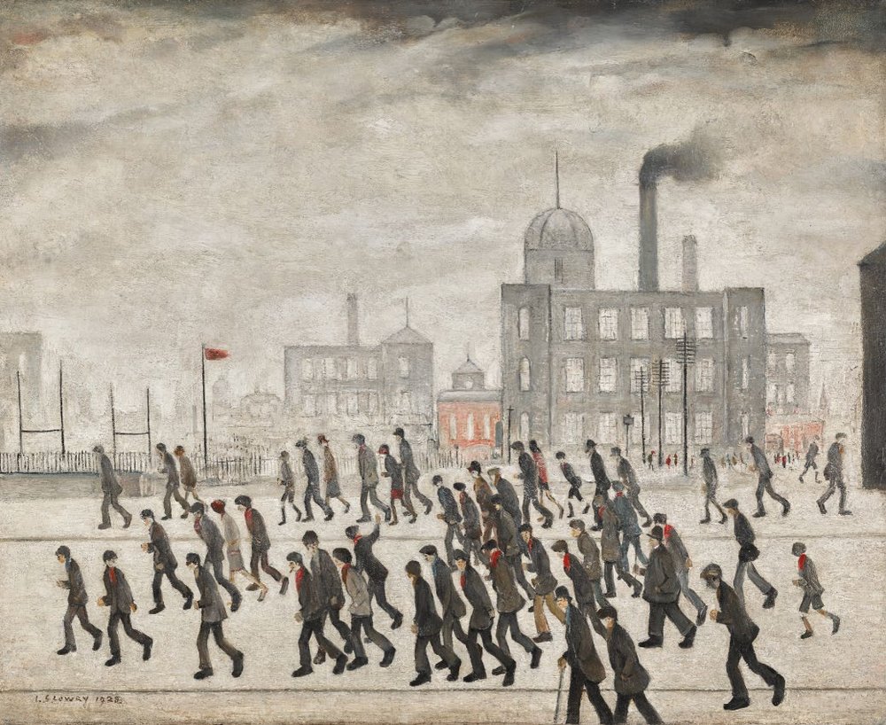 L.S. Lowry, Going to the Match, 1928. Estimate &pound;2 million to &pound;3 million.