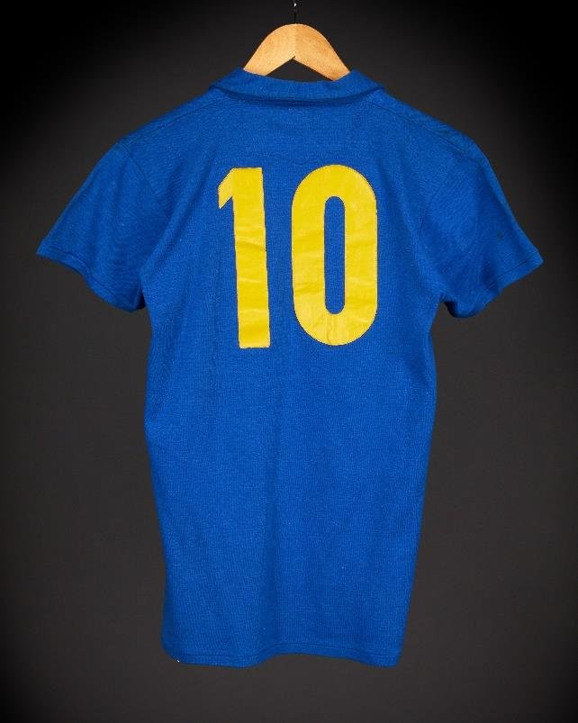 Pel&eacute;&rsquo;s match-worn number 10 shirt from the 1958 FIFA World Cup Final (est. in excess of $6 million)