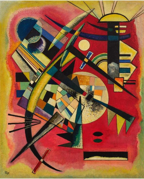 Kandinsky Rote Tiefe Red Depth 1925