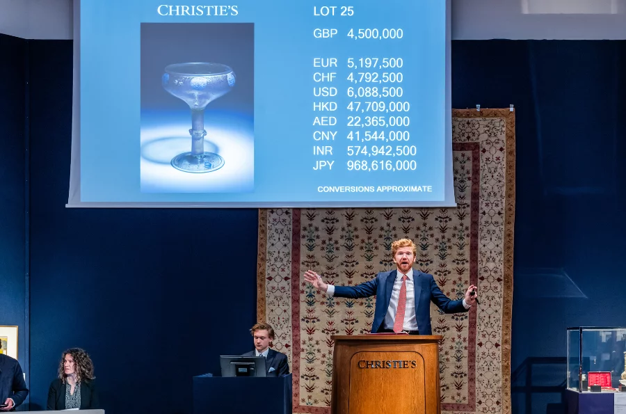 Christie’s smashes auction record for Islamic Glass in Art of the Islamic and Indian Worlds including Rugs and Carpets