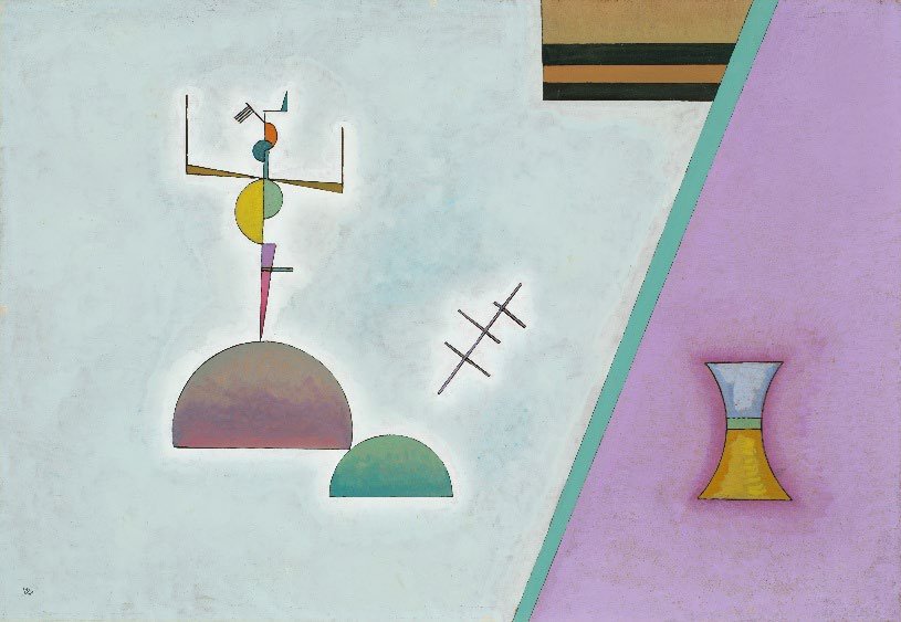 Kandinsky Zwei schwarze Streifen 1930