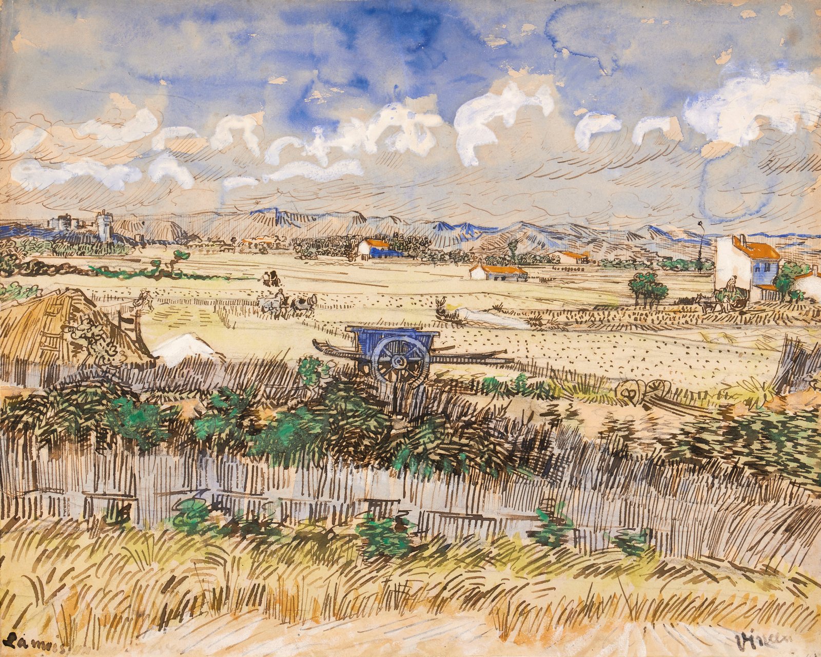 Lot 28, Vincent van Gogh, La Moisson en Provence