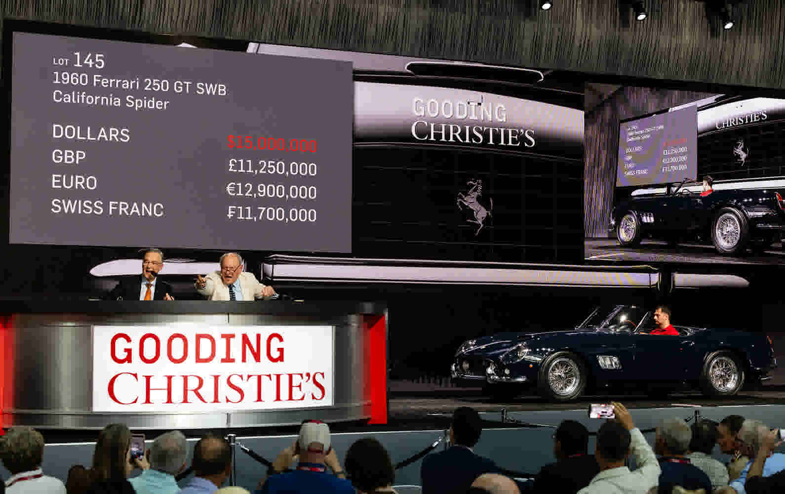 Gooding Christie’s Amelia Island Auctions Sells Top Lot of Florida Car Week, the Ferrari California Spider, for $16.5+ Million; Achieves Impressive 94% Sell-Through Rate